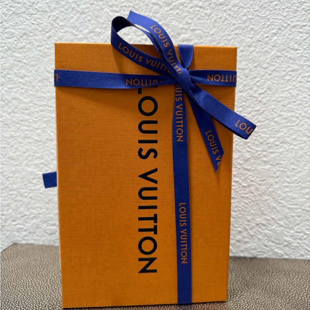 Louis Vuitton Orange Box with Blue Ribbon